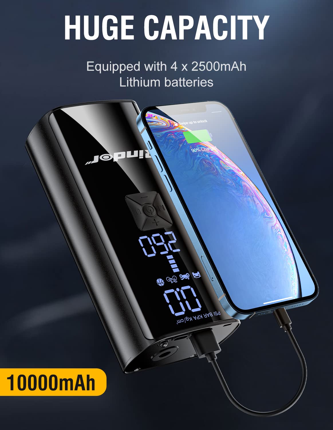 ★タイヤポンプ 車 150PSI タイヤインフレータ エアコンプレッサー 空気圧 Amazon | ポータブルエアコンプレッサー タイヤインフレーター 自動車